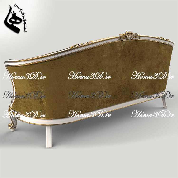 فایل طراحی سهبعدی کاناپه جدید لگنی با منبت و قالب زیبا و بهروز