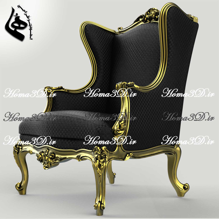 قالب مبل کوئین راشل طراحی 3بعدی برای تولید در نجاری با سی ان سی چوب