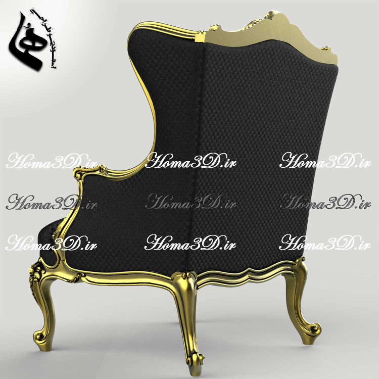 قالب مبل کوئین راشل طراحی 3بعدی برای تولید در نجاری با سی ان سی چوب