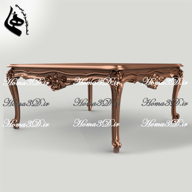 فایل طراحی و اسکن 3بعدی میز جلومبلی مدل راشل برای تولید با سیانسی