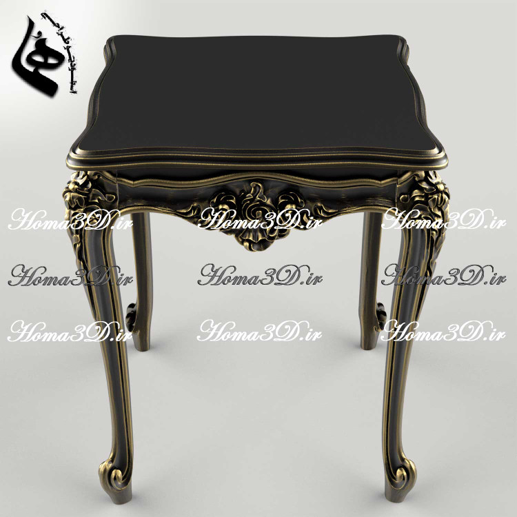 خرید فایل STL طراحی میزعسلی ۴ تراش راشل برای تولید در نجاری و CNC