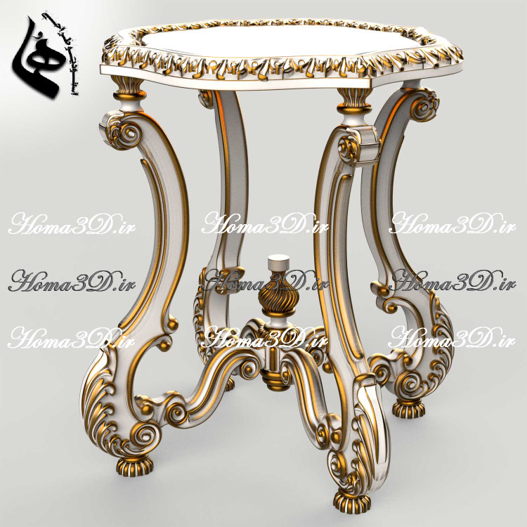 فایل طراحی میزعسلی گرد راشل37