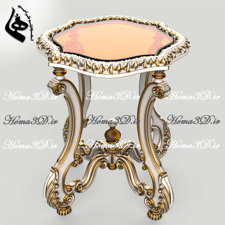 میز عسلی جدید و گرد راشل با طراحی و قالب خاص | خرید فایل STL و اسکن سهبعدی برای تولید