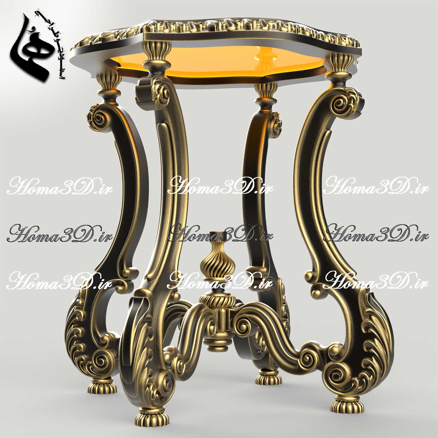 میز عسلی جدید و گرد راشل با طراحی و قالب خاص | خرید فایل STL و اسکن سه‌بعدی برای تولید