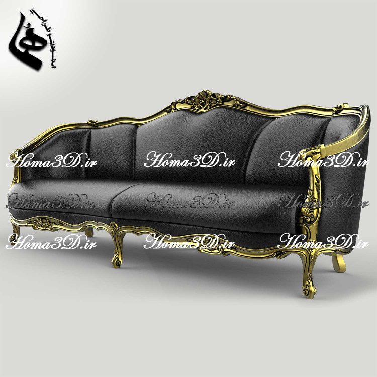 فایل STL با قالب چوبگیری مدل کاناپه راشل - طراحی حرفهای برای تولید با CNC چوب