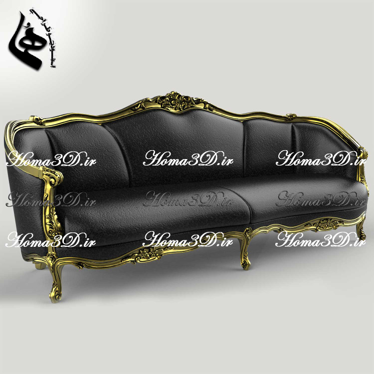 فایل STL با قالب چوبگیری مدل کاناپه راشل - طراحی حرفهای برای تولید با CNC چوب