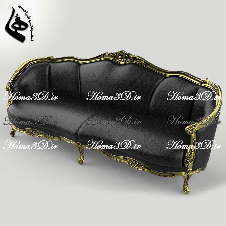 فایل STL با قالب چوبگیری مدل کاناپه راشل - طراحی حرفهای برای تولید با CNC چوب