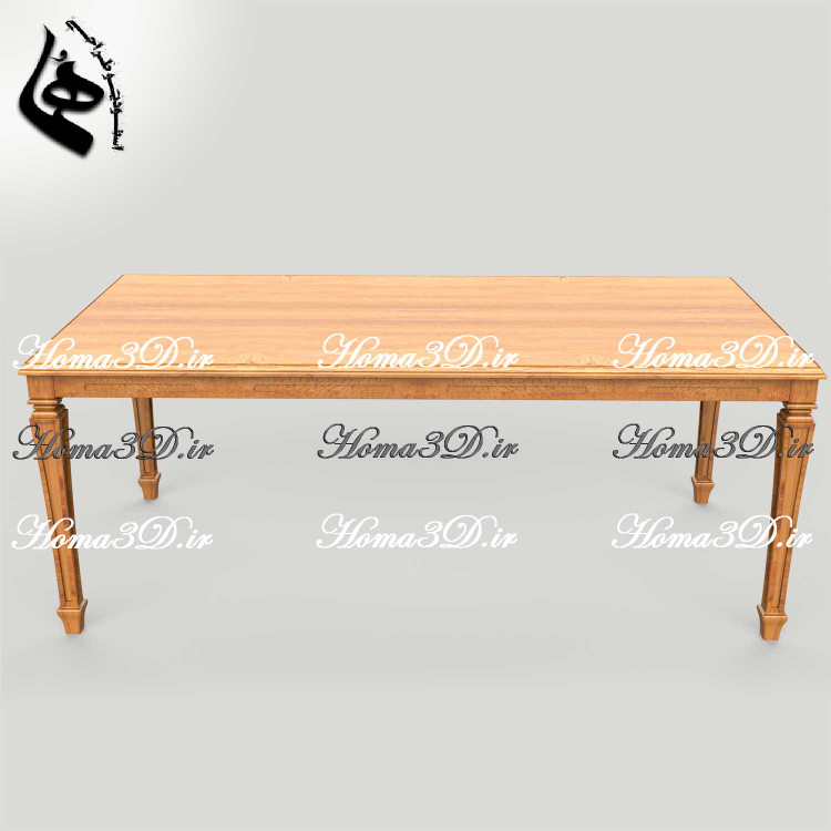 خرید فایل طراحی میز ناهارخوری و اسکن سهبعدی میز ناهارخوری ابزاری کمچوب بهروز