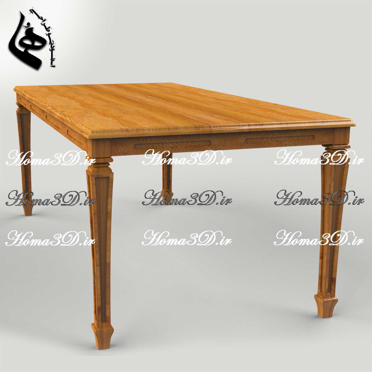 خرید فایل طراحی میز ناهارخوری و اسکن سهبعدی میز ناهارخوری ابزاری کمچوب بهروز