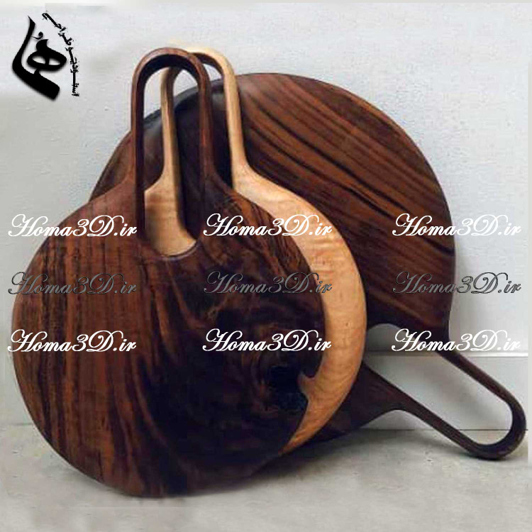 فایل طراحی 3بعدی دانلودی ظروف چوبی تخته