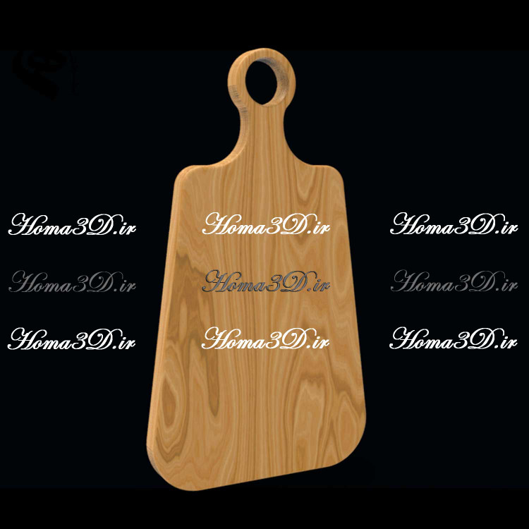 فایل طراحی 3بعدی دانلودی ظروف چوبی تخته سرو، تخته گوشی برای آشپزی و لوازم آشپزخانه