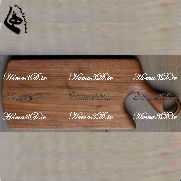 فایل طراحی 3بعدی دانلودی ظروف چوبی: تخته سرو و تخته گوشت گرد لوکس