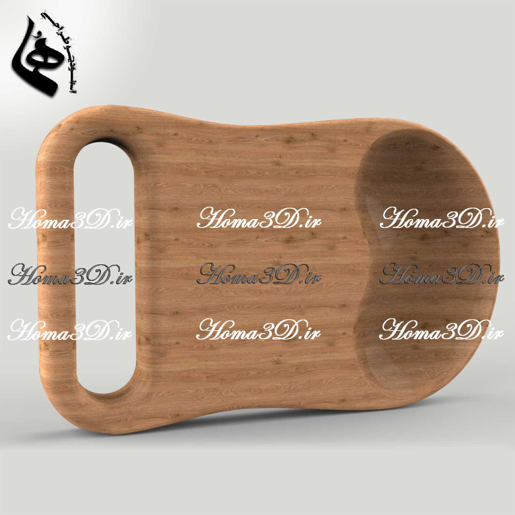فایل طراحی 3بعدی دانلودی ظروف چوبی: تخته سرو و تخته گوشت آشپزی