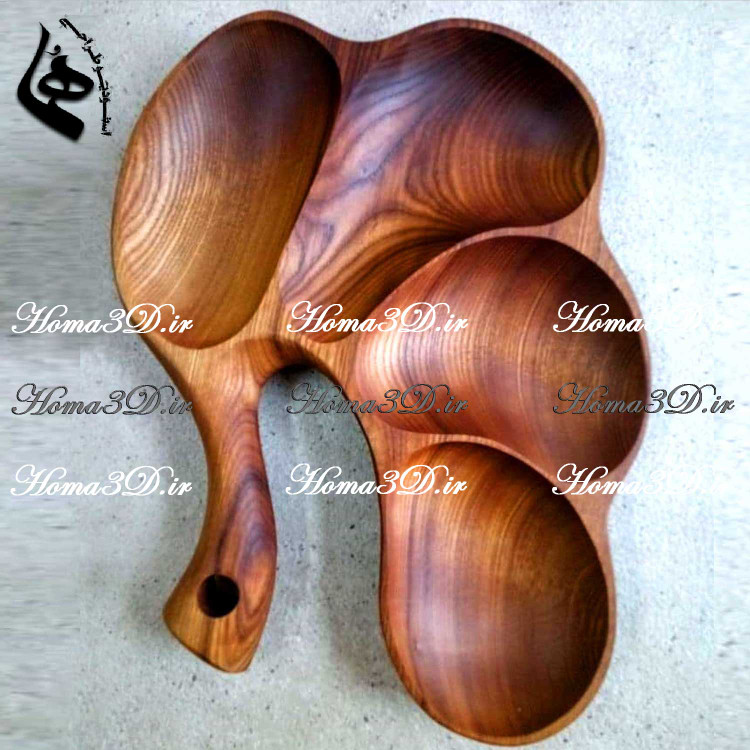 فایل طراحی 3بعدی دانلودی ظروف چوبی اردوخوری دفرمه پارامتریک با فضای زیاد و کاربردی