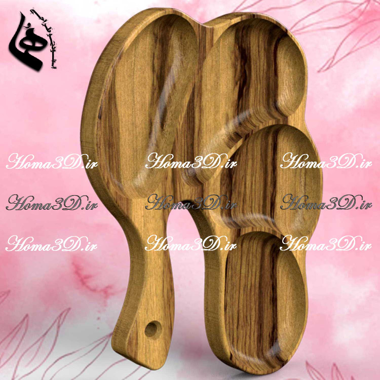 فایل طراحی 3بعدی دانلودی ظروف چوبی اردوخوری دفرمه پارامتریک با فضای زیاد و کاربردی