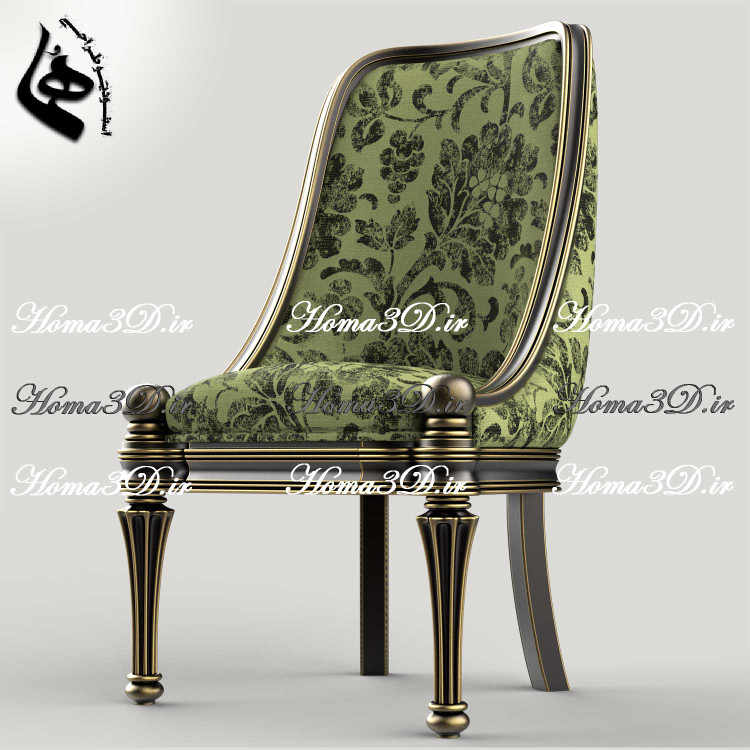 فایل طراحی 3بعدی دانلودی جهت تولید صندلی با فریم زیبا به سبک ایتالیا 🇮🇹