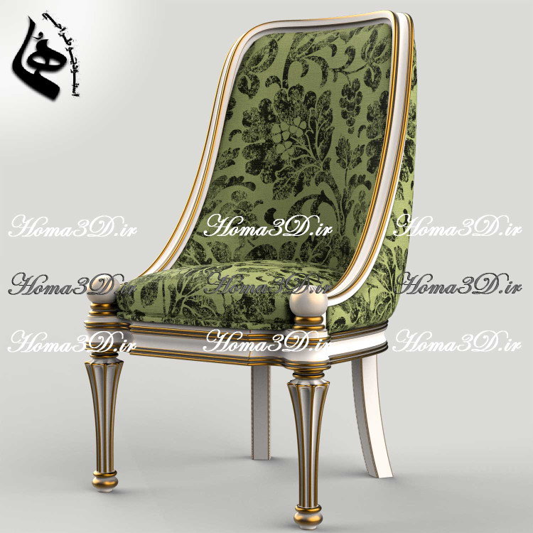 فایل طراحی 3بعدی دانلودی جهت تولید صندلی با فریم زیبا به سبک ایتالیا 🇮🇹