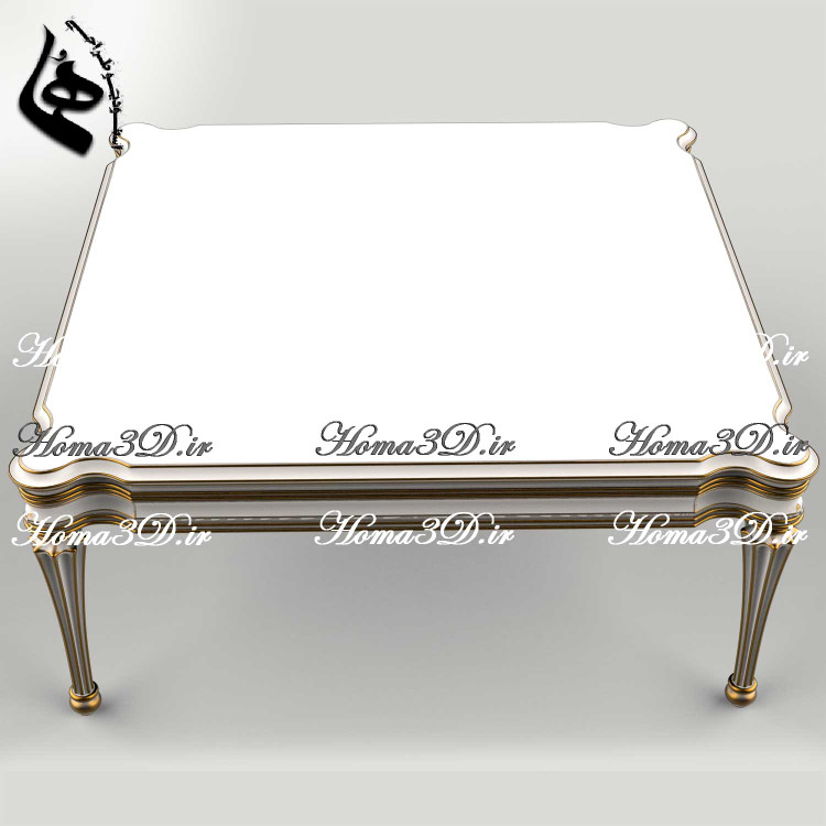 فایل طراحی 3بعدی دانلودی جهت تولید میز جلو مبلی ابزاری منبتی ترکیبی