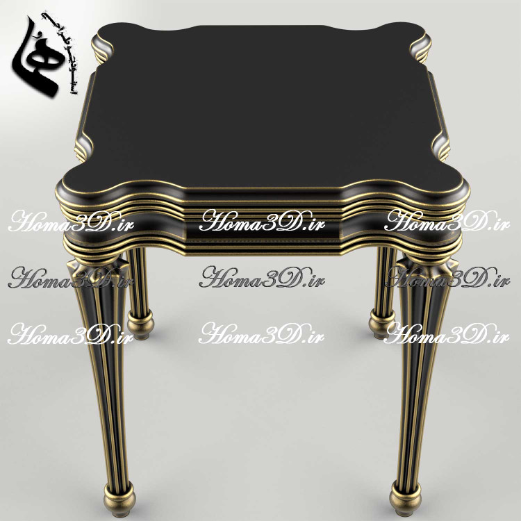 فایل طراحی 3بعدی دانلودی جهت تولید میز عسلی زیبا و جدید برای پذیرایی میهمان