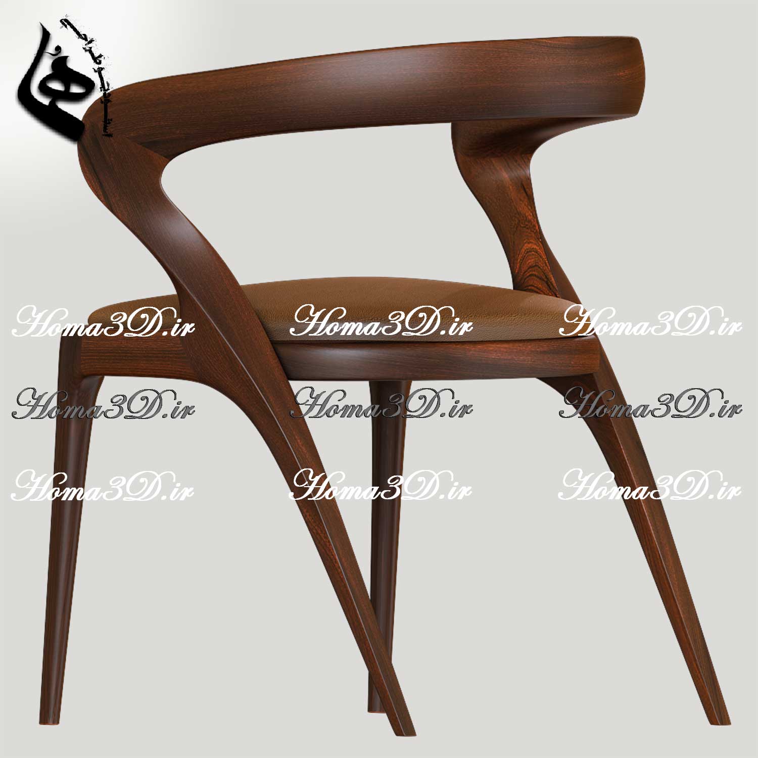 فایل طراحی و اسکن 3بعدی صندلی نئوکلاسیک پرفروش، خاص، مناسب تولید با CNC، تولید عمده