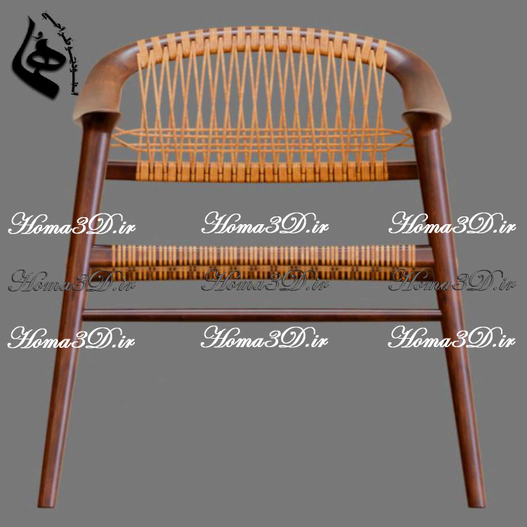 فایل طراحی و اسکن 3بعدی صندلی با پایه و دستههای زیبا و قالبکشی لوک