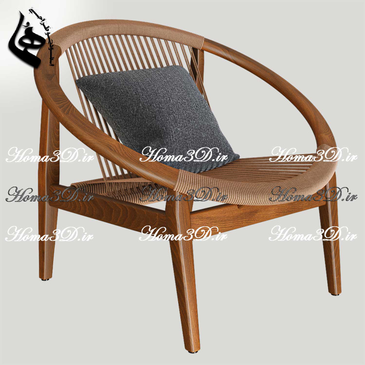 فایل طراحی و اسکن سهبعدی مبل نئوکلاسیک با قالبکشی گرد و نشیمن گرد جدید و کاربردی