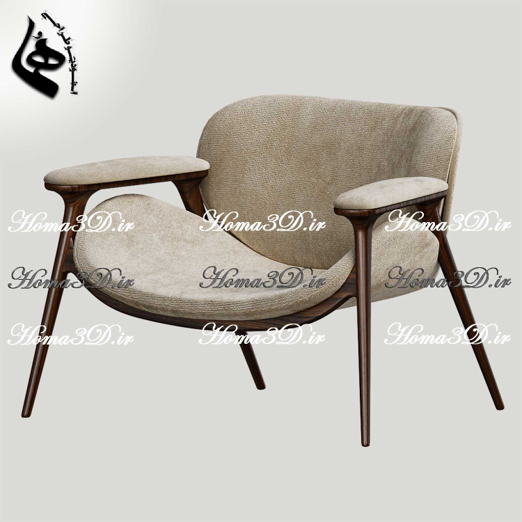 فایل طراحی و اسکن سهبعدی مبل نئوکلاسیک با قالبکشی بسیار راحت مناسب نشستنهای درازمدت