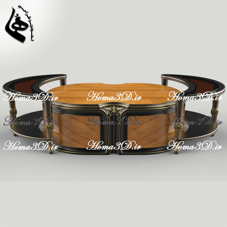 دانلود فایل طراحی 3بعدی منبت مبلمان لوکس با طراحی ظریف، فریم جدید و منبت ترکیهای ترکیبی