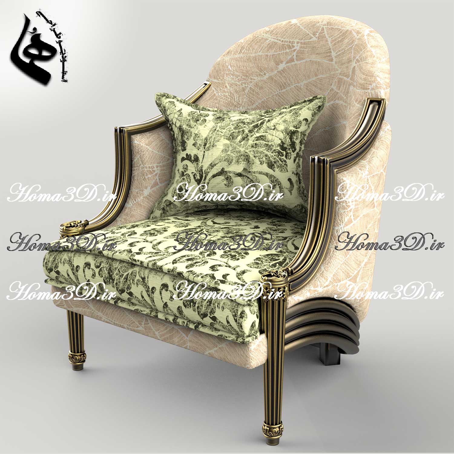 خرید فایل طراحی 3بعدی مبل لگنی با قالب‌کشی جدید و طراحی به‌روز – اثر ویژه استودیو طراحی هما