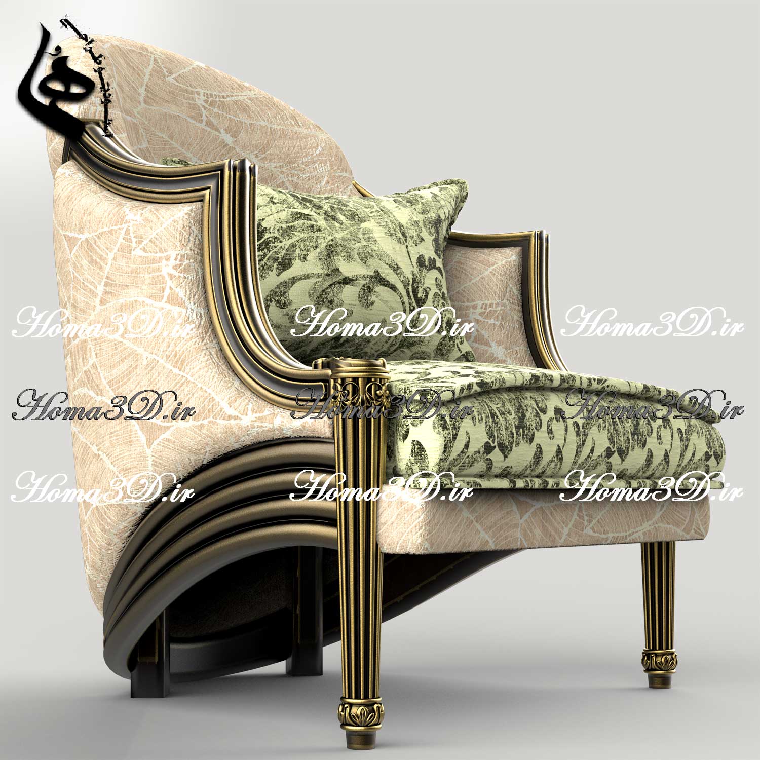 خرید فایل طراحی 3بعدی مبل لگنی با قالب‌کشی جدید و طراحی به‌روز – اثر ویژه استودیو طراحی هما