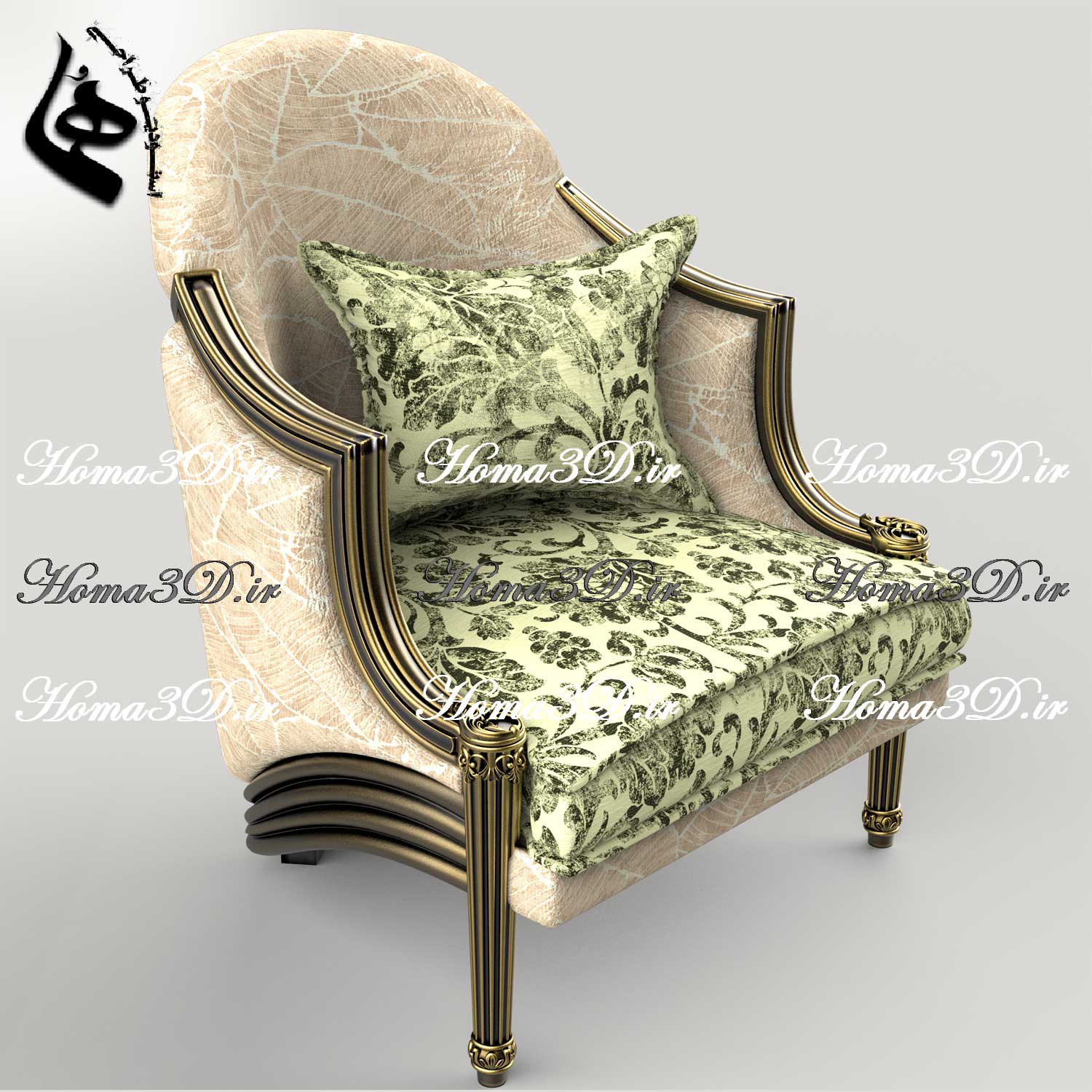 خرید فایل طراحی 3بعدی مبل لگنی با قالب‌کشی جدید و طراحی به‌روز – اثر ویژه استودیو طراحی هما