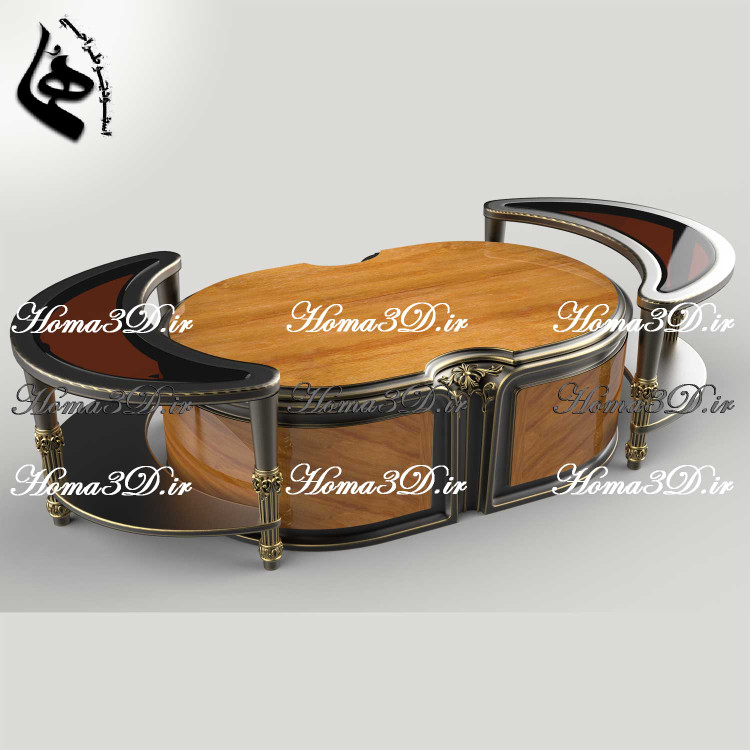 نرمافزار طراحی مبلمان | تولید میز جلو مبلی و دانلود فایل طراحی میز منبتی