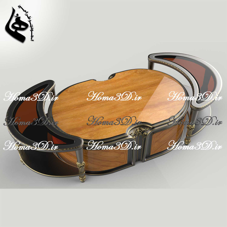 نرمافزار طراحی مبلمان | تولید میز جلو مبلی و دانلود فایل طراحی میز منبتی