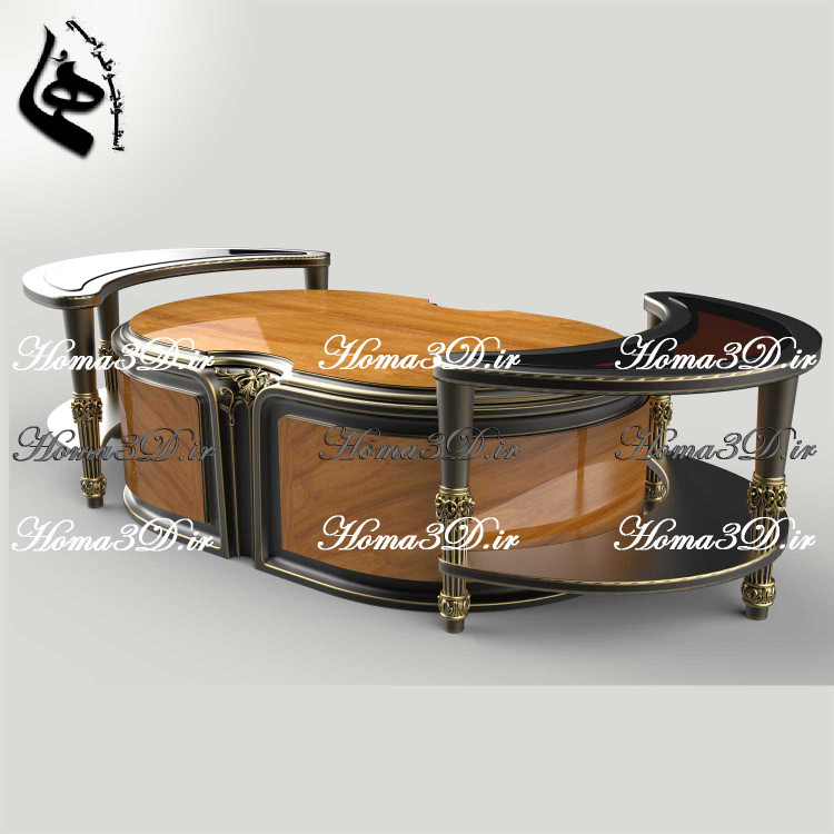 نرمافزار طراحی مبلمان | تولید میز جلو مبلی و دانلود فایل طراحی میز منبتی