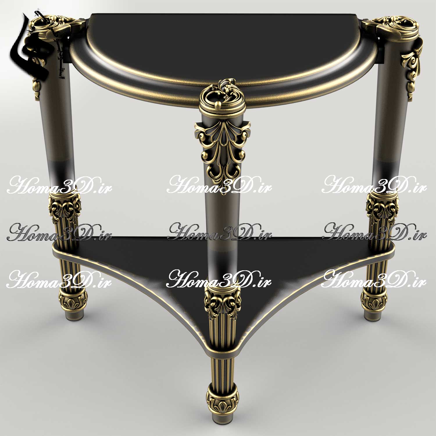 رشته طراحی مبلمان و دکوراسیون داخلی | طراحی سه‌بعدی میز عسلی نوین و جدید