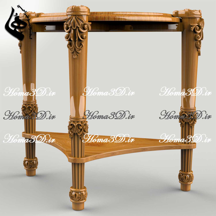 رشته طراحی مبلمان و دکوراسیون داخلی | طراحی سهبعدی میز عسلی نوین و جدید