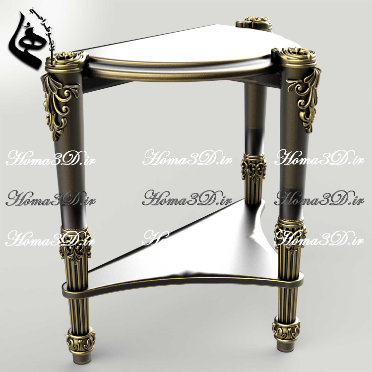 رشته طراحی مبلمان و دکوراسیون داخلی | طراحی سهبعدی میز عسلی نوین و جدید