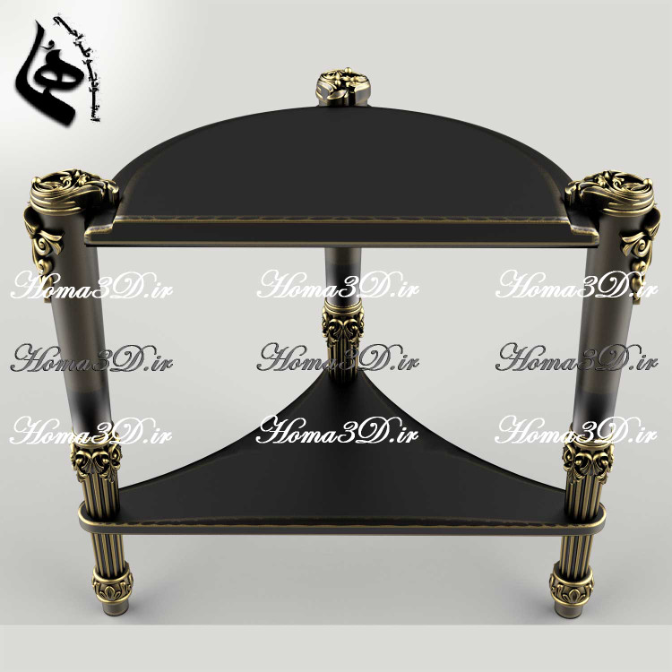 رشته طراحی مبلمان و دکوراسیون داخلی | طراحی سهبعدی میز عسلی نوین و جدید