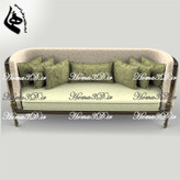 طراحی سهبعدی کاناپه منبتدار ظریف فوقلاکچری و لوکس برای تولید در نجاری و CNC