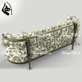 طراحی سهبعدی کاناپه منبتدار ظریف فوقلاکچری و لوکس برای تولید در نجاری و CNC