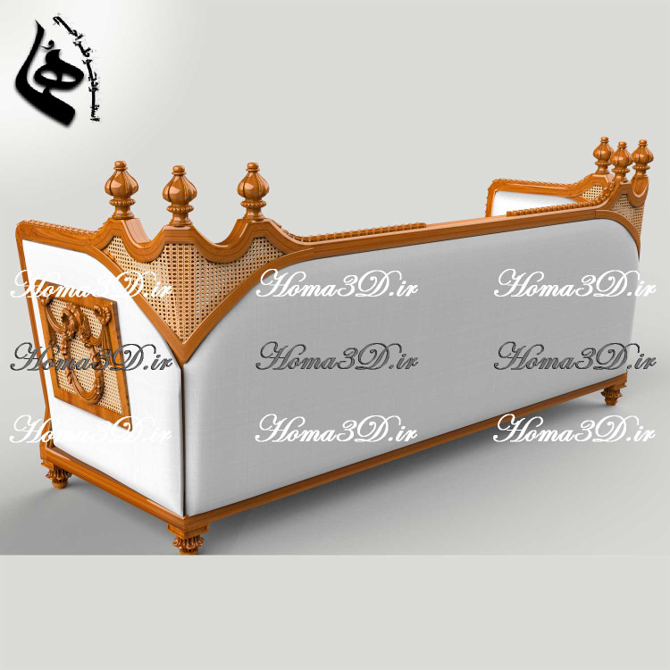 فایل سهبعدی طراحی کاناپه لوکس حصیری با منبتهای ظریف و قالبکشی اصولی و مهندسیشده جدید