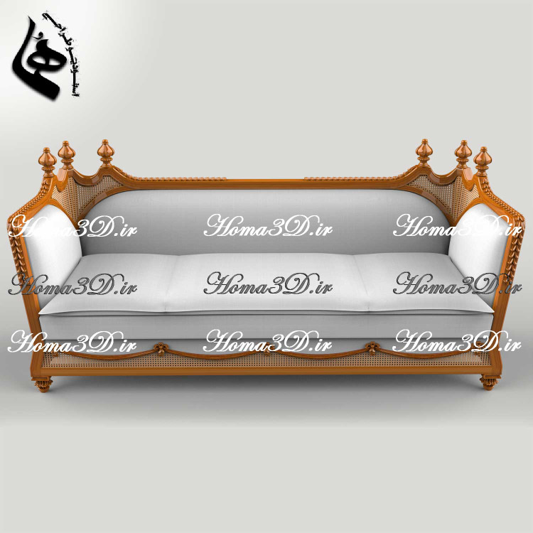 فایل سهبعدی طراحی کاناپه لوکس حصیری با منبتهای ظریف و قالبکشی اصولی و مهندسیشده جدید