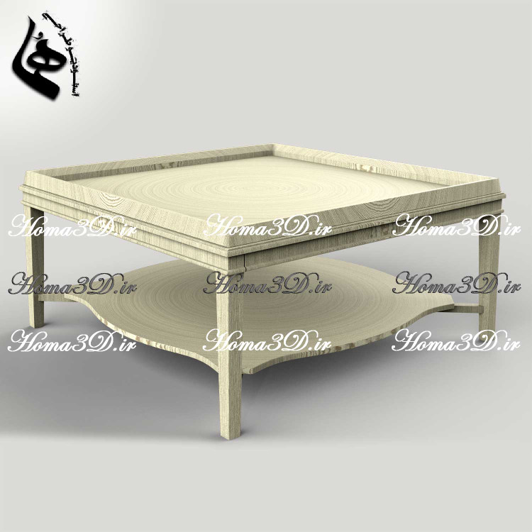 فایل طراحی3بعدی میز جلو مبلی ابزاری مدرن