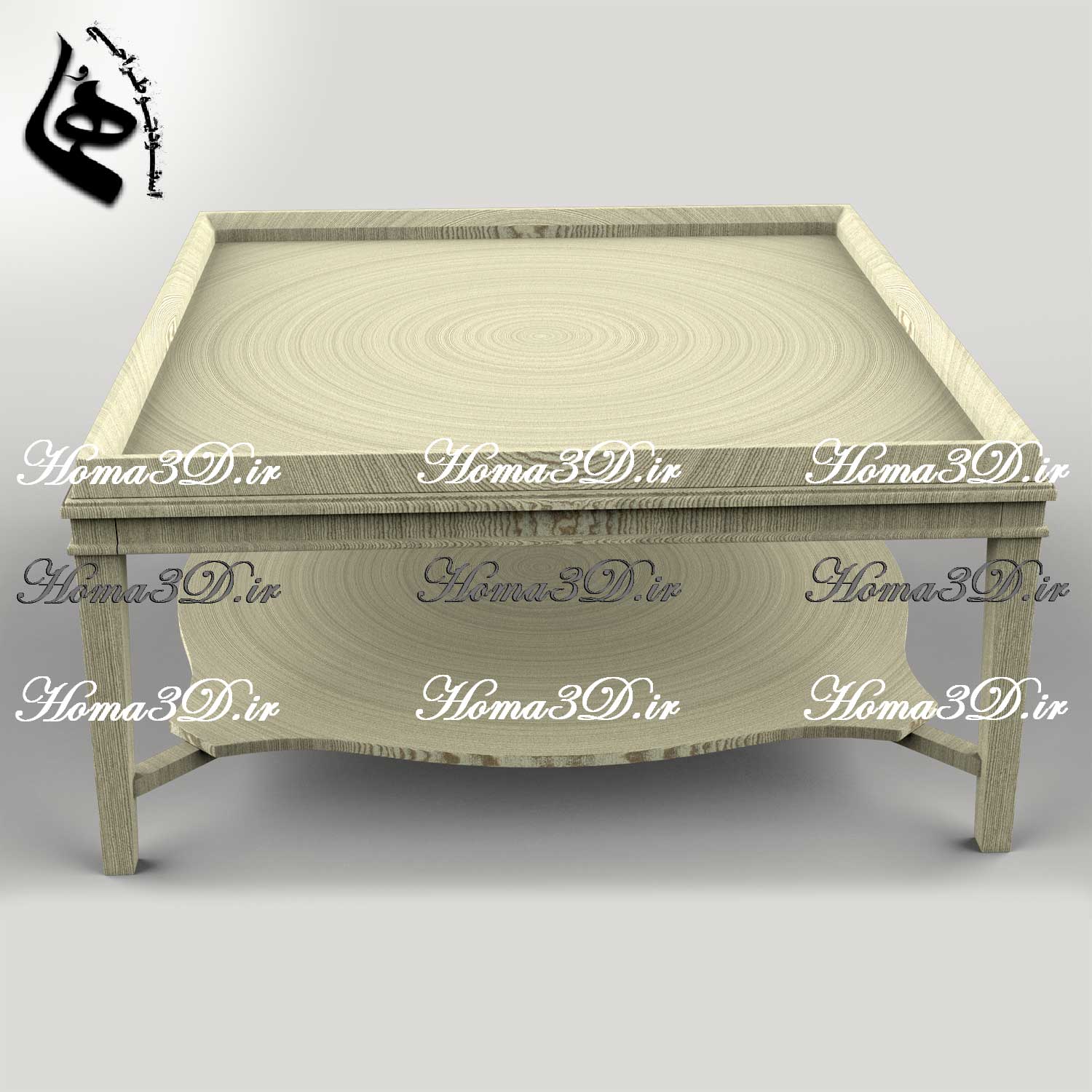 فایل طراحی3بعدی میز جلو مبلی ابزاری مدرن