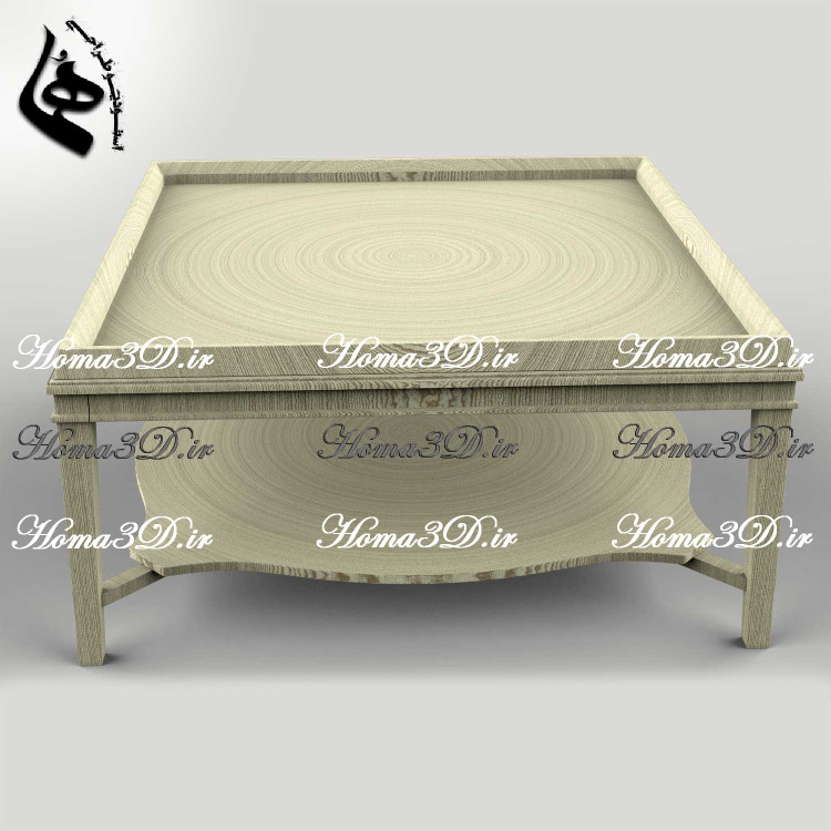 فایل طراحی3بعدی میز جلو مبلی ابزاری مدرن