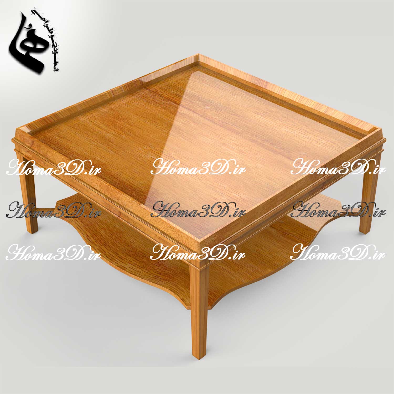 فایل طراحی3بعدی میز جلو مبلی ابزاری مدرن