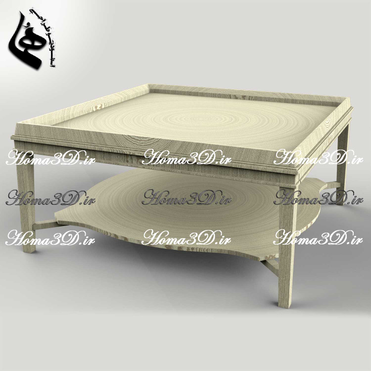 فایل طراحی3بعدی میز جلو مبلی ابزاری مدرن