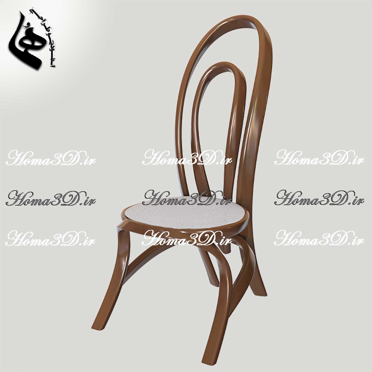 فایل طراحی 3بعدی صندلی مدرن با فریم خاص و گرد – لوکس، دلنشین و متفاوت از هر آنچه تاکنون دیده‌اید