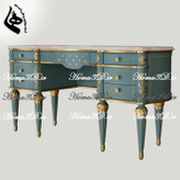 فایل طراحی سهبعدی میز آرایش زیبا با منبتهای ریز ایتالیایی