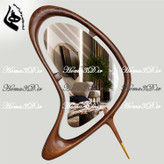فایل طراحی سهبعدی آینه ایستاده با سبک طراحی مدرن با فریم و پیچیدگی طراحی در چوب خاص و لوکس